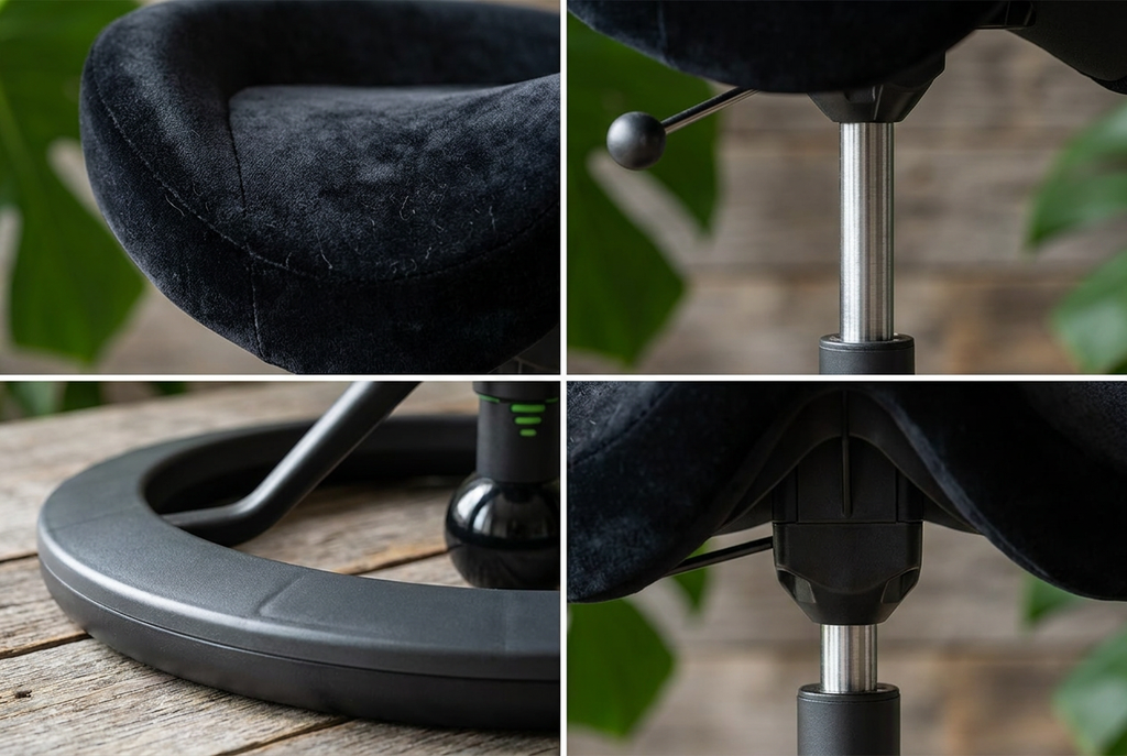 Backapp Smart, Black Grey, Alcantara Black, Black Ball